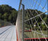 स्टील 304 316 स्टेनलेस रस्सी मेष लचीला पुल संरक्षण रेलिंग